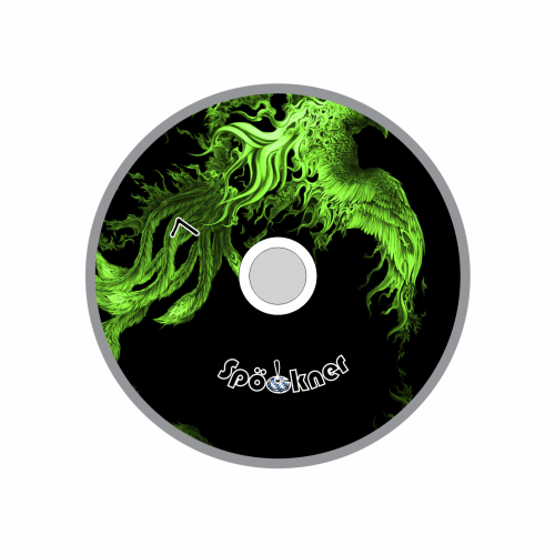 Spöckner "Feuervogel / grün schwarz" Eisstock